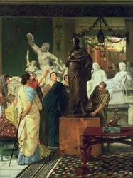 Händler von Statuen